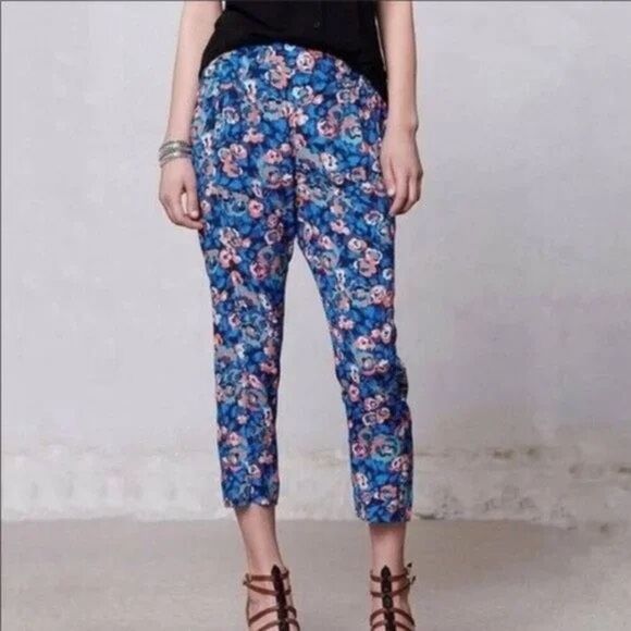 Elevenses Cora Floral Printed Trouser Pants - Picture 1 of 12